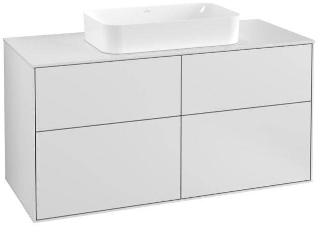 Villeroy & Boch Finion Waschtischunterschrank 1200 x 603 x 501mm, Abdeckplatte weiß matt