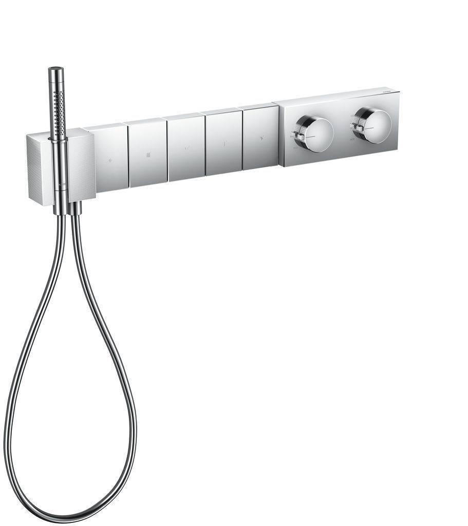 Edge Thermostatmodul Select 680/100  Unterputz für 5 Verbraucher, mit Diamantschliff