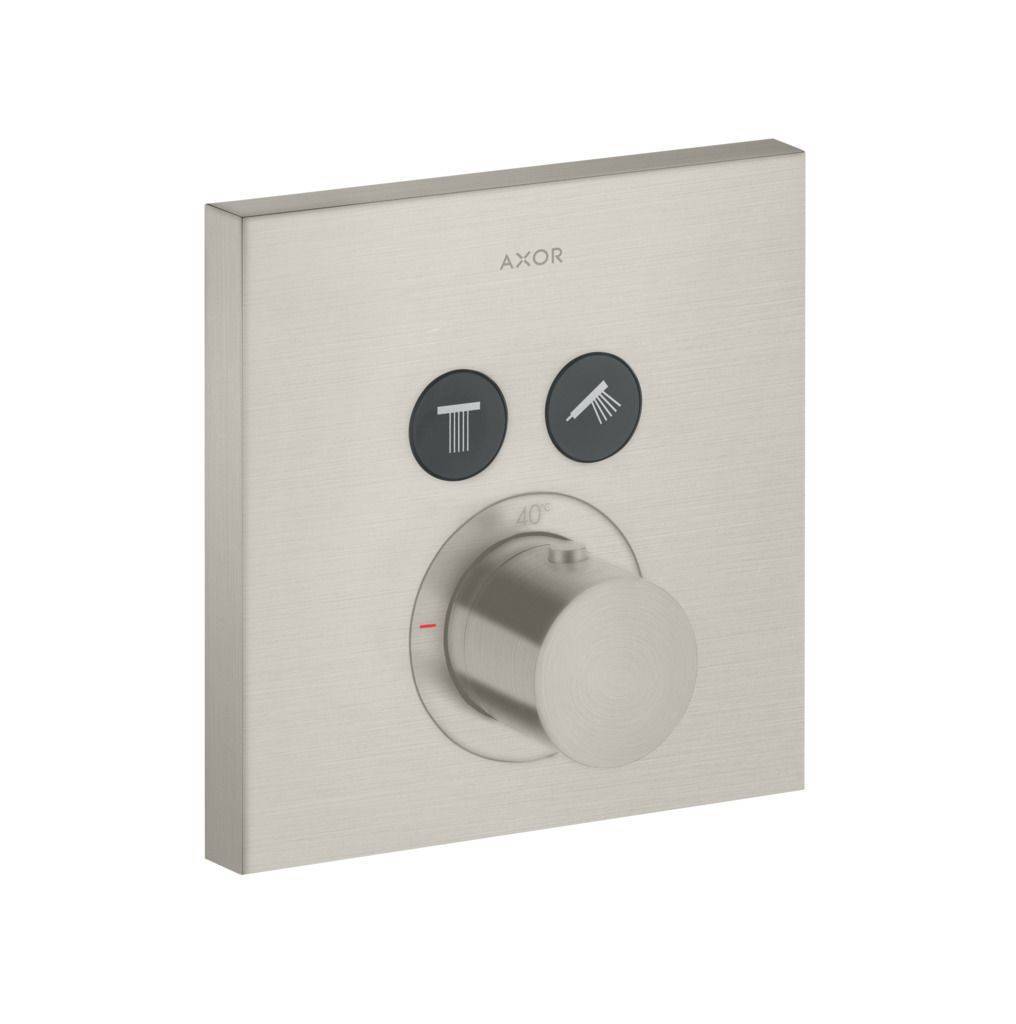 ShowerSelect Square Thermostat Unterputz für 2 Verbraucher