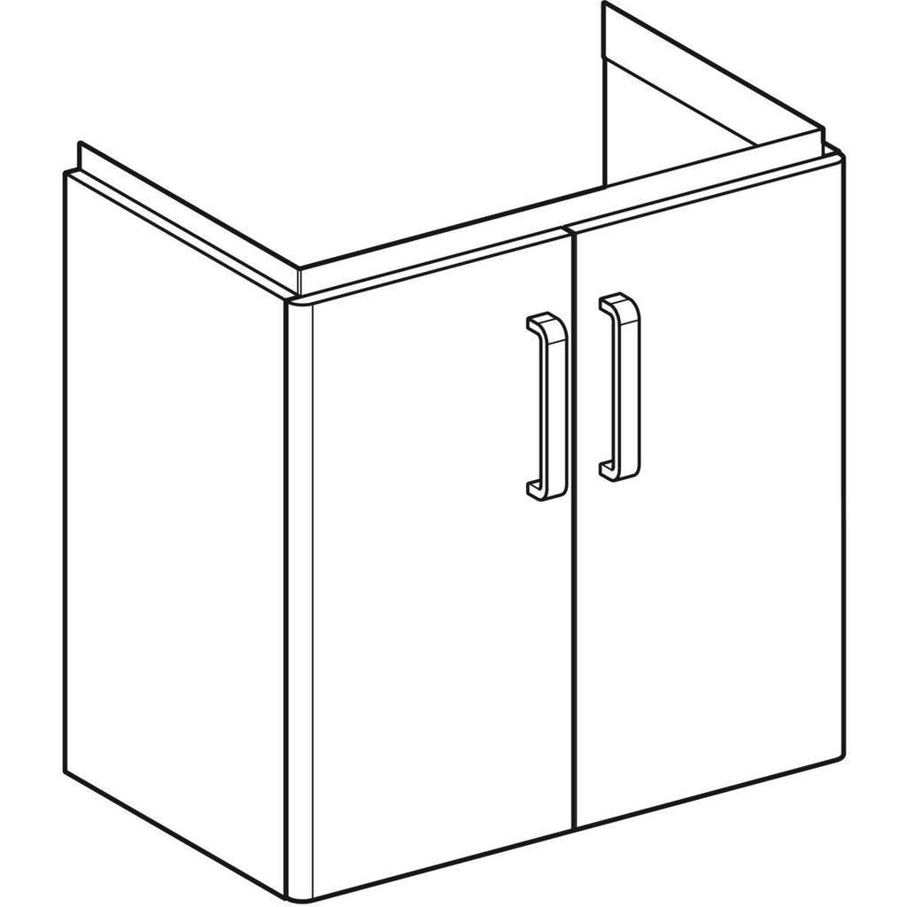 Renova Compact Waschtischunterschrank, 500 x 604 x 337mm