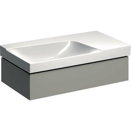Xeno² Waschtischunterschrank; mit Siphonausschnitt links; 880 x 220 x 462mm