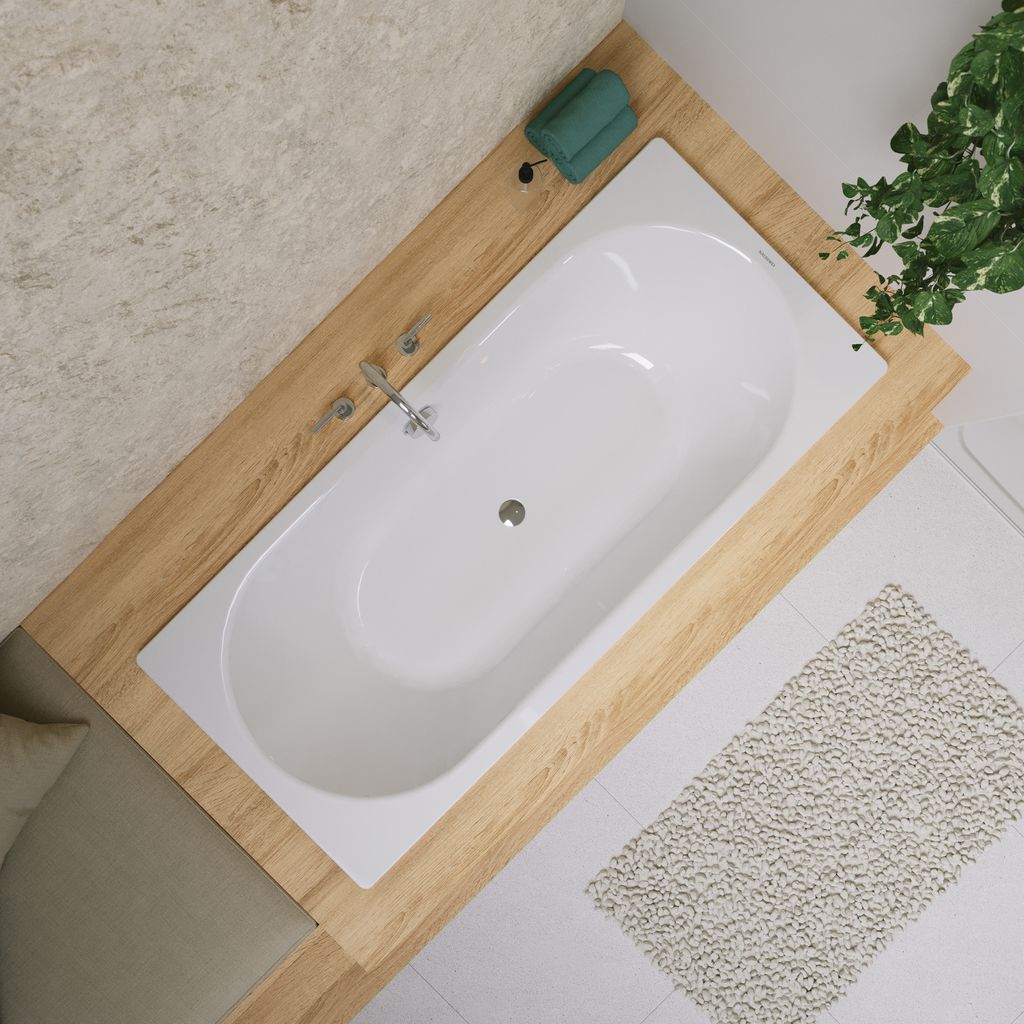 Classic Duo Rechteck-Badewanne; Modell 103; 1600 x 700 x 420mm, für Wannengriff