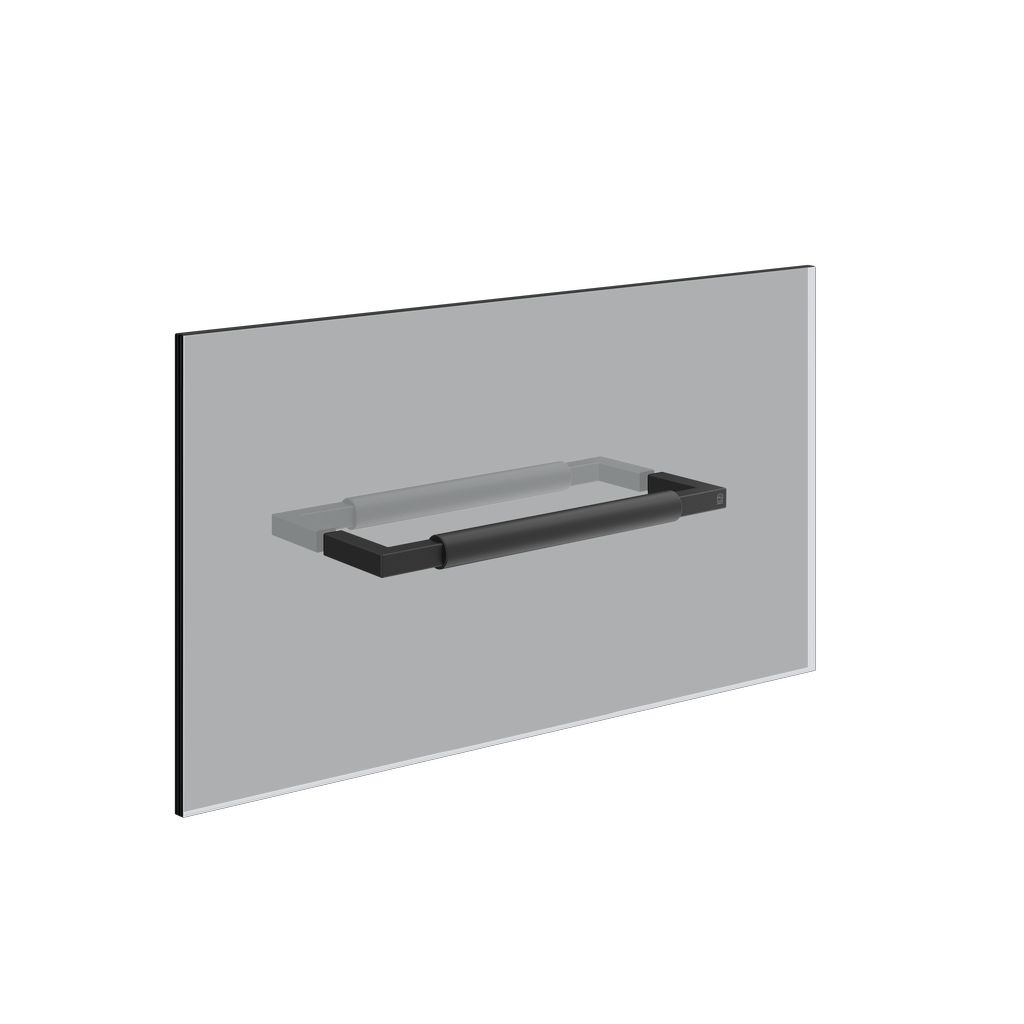 Gessi SHOWER G Halte-Griff+Badetuchhalter schwarz matt