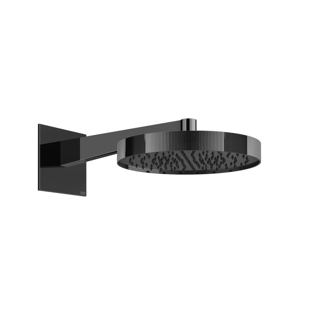Gessi Inverso Rigato Kopfbrause Metall schwarz