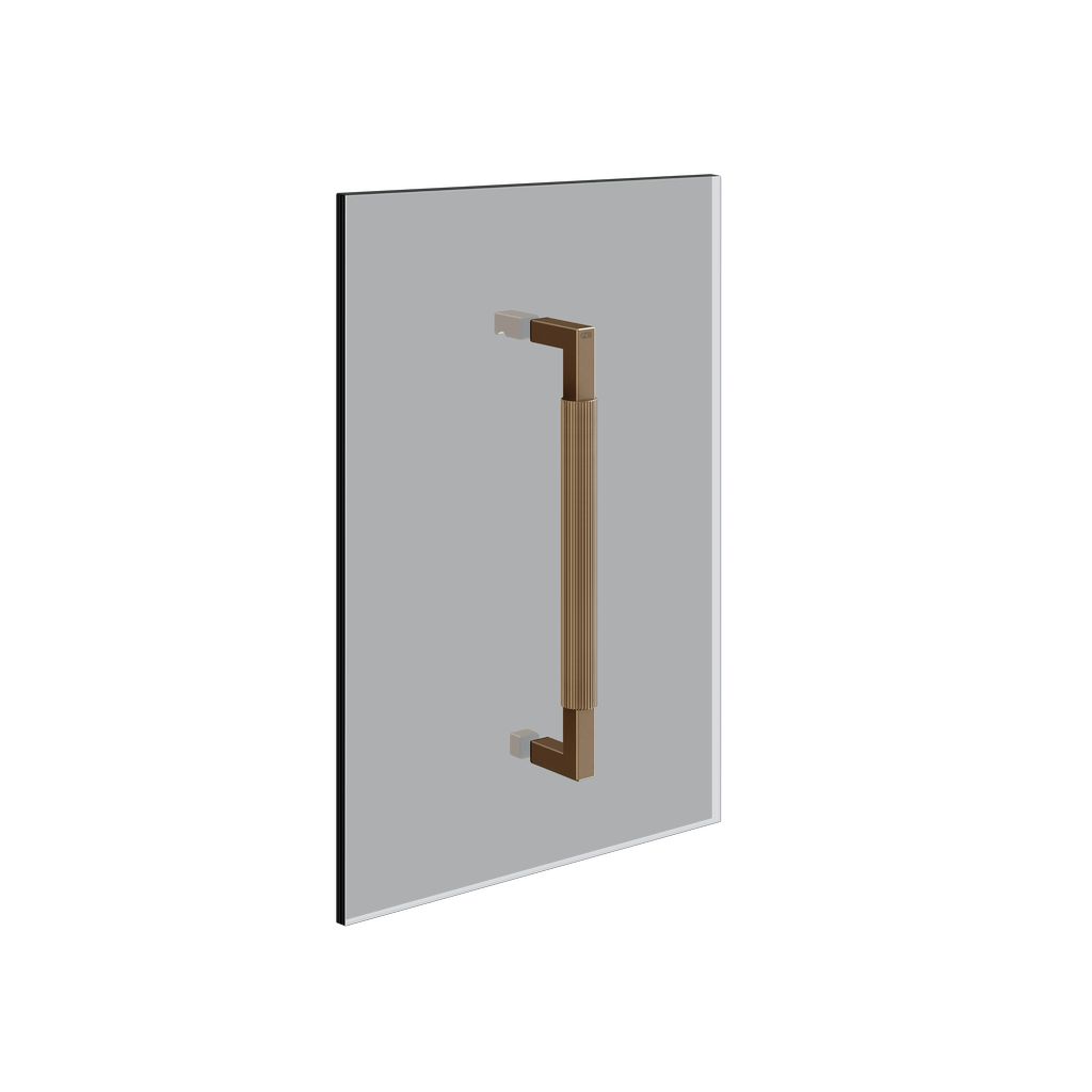 Gessi SHOWER G Griff für Duschabtrennung, RIGATO, Coffee bronze gebürstet PVD