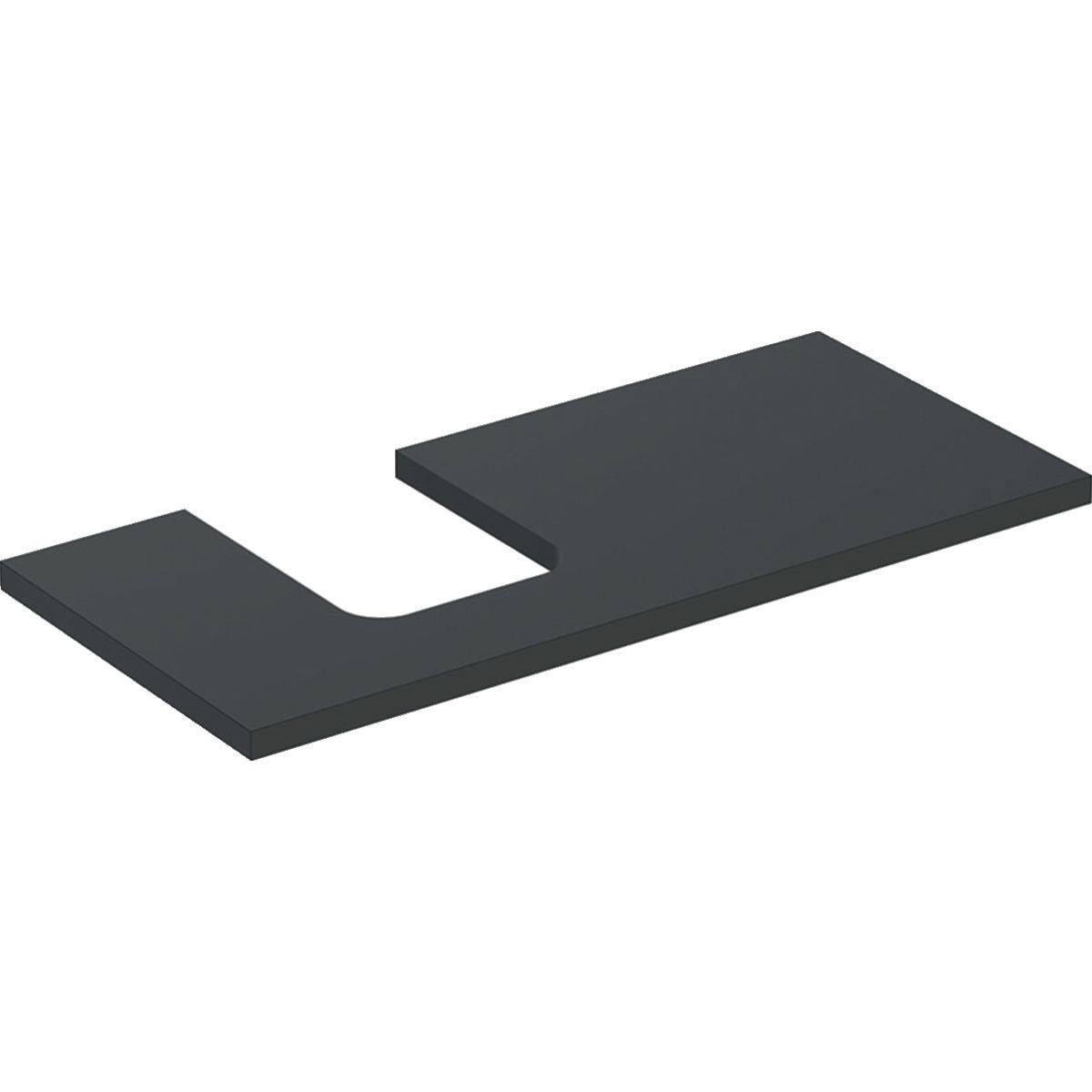Geberit One Waschtischplatte Ausschnitt links, für Aufsatzwaschtisch Schalenform, 105cm