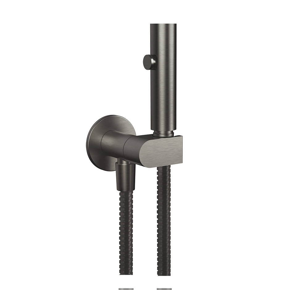 Gessi Tondo WC-Reinigungsbrause Metall schwarz gebürstet