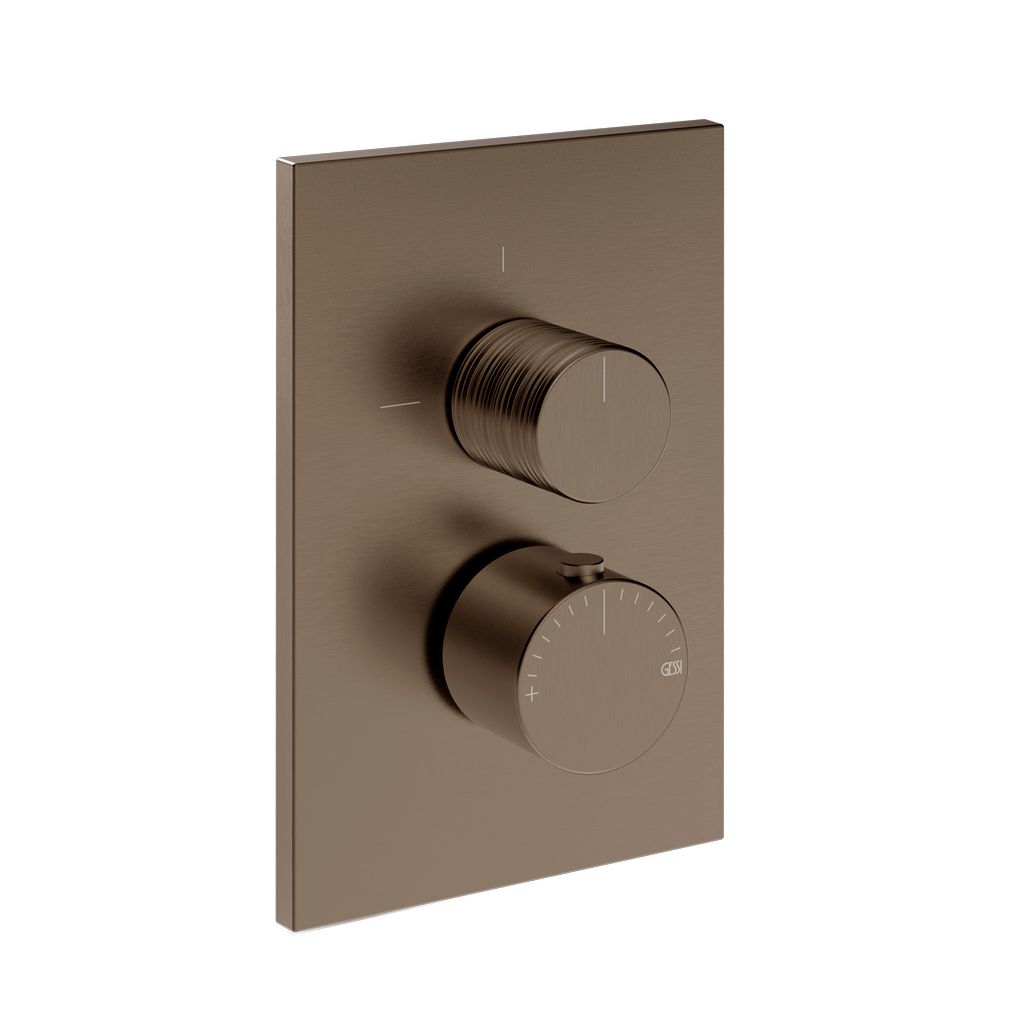 Gessi Habito TRAME Thermostat, 1-Weg Coffee bronze gebürstet PVD