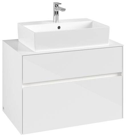 Villeroy & Boch Collaro Waschtischunterschrank 800 x 500 x 548mm, mit LED Beleuchtung