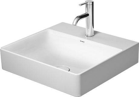 DuraSquare Waschtisch geschliffen 500 x 470mm, mit Hahnloch