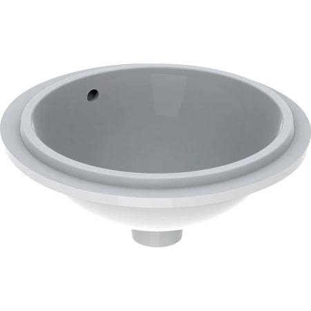 Geberit VariForm Unterbauwaschtisch, rund, 330mm, ohne Hahnloch, mit Überlauf