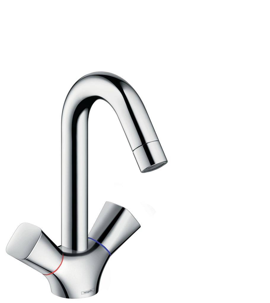 2-handle basin mixer Logis with pop-up waste 71222000