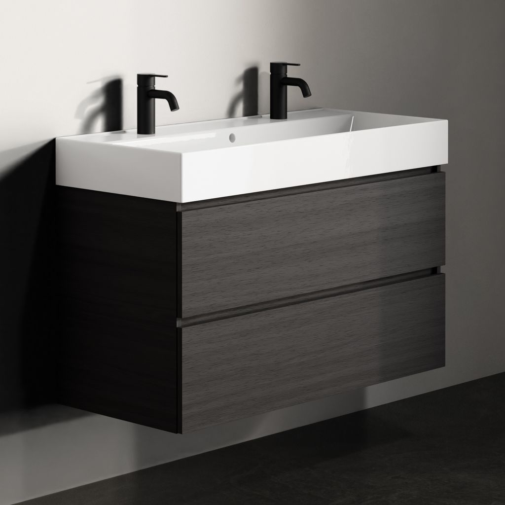 Riho Spring Rise Badmöbel-Set A1 mit 2 Hahnlöchern, 100 x 46cm