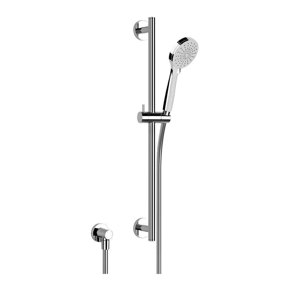 Gessi Emporio Dusche Brausestangen-Set 600mm, Handbrause mit 3-Strahlarten