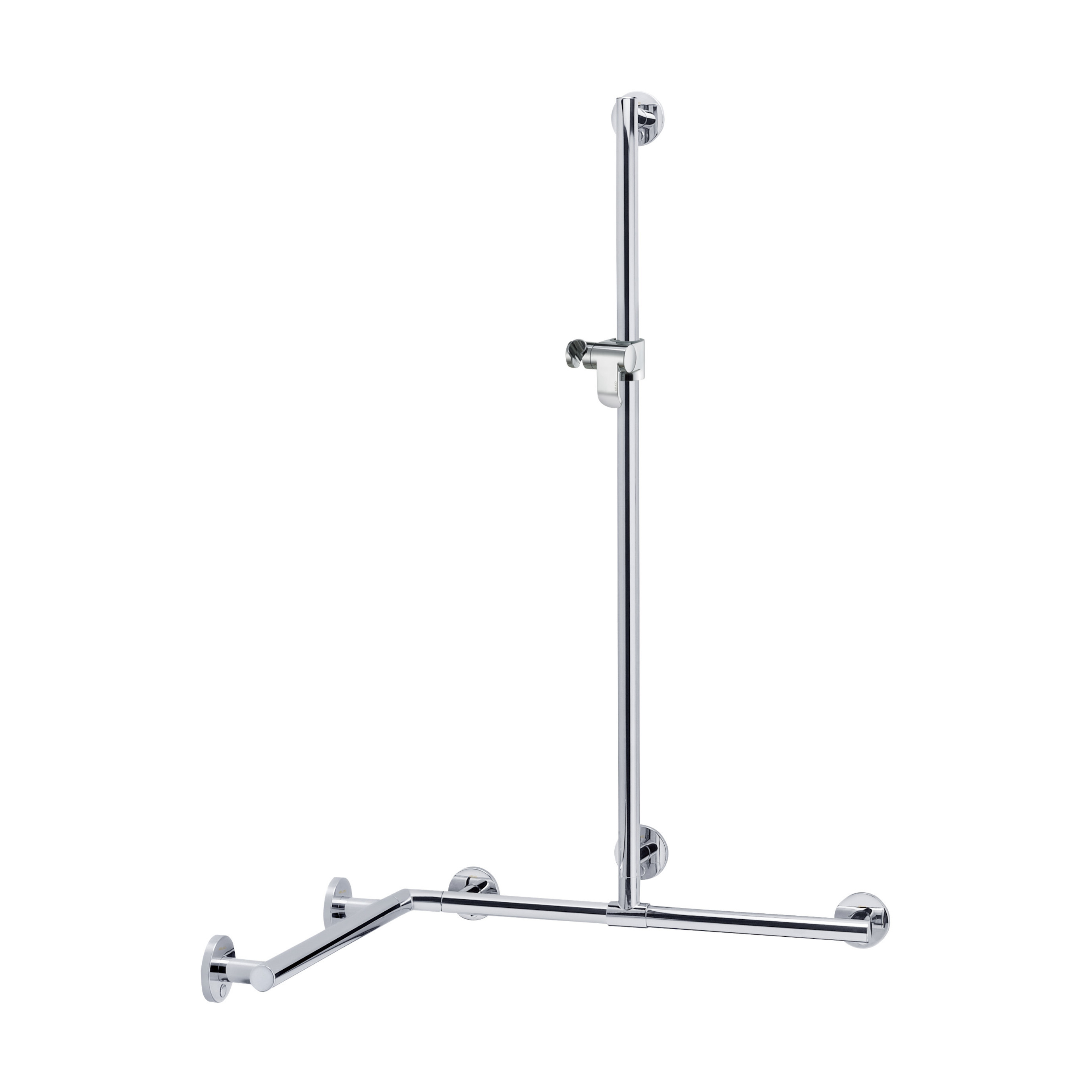KEUCO PLAN Care Duschhandlauf mit Brausestange 109,7 x 126,3 x 59,7 cm