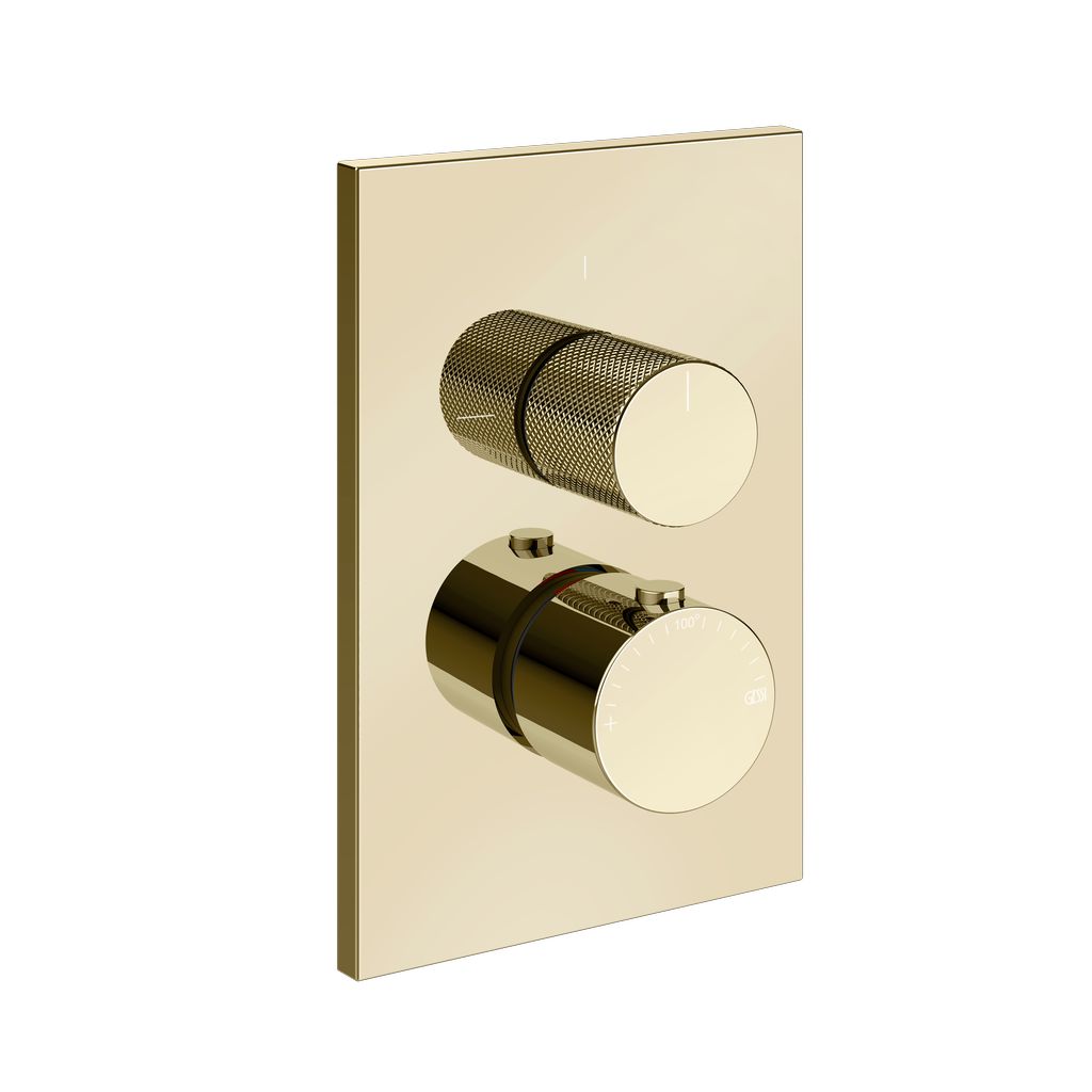 Gessi Inverso Diamanto Brause-Thermostat messing