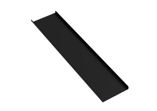 Ablage 470mm, pulverbeschichtet schwarz tiefmatt