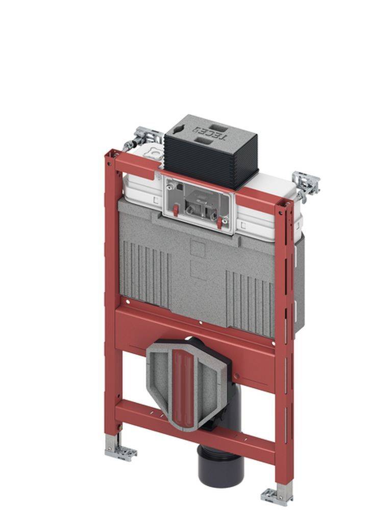 TECEprofil WC-Modul mit Uni-Spülkasten Betätigung von vorne oder oben, Bauhöhe 820mm