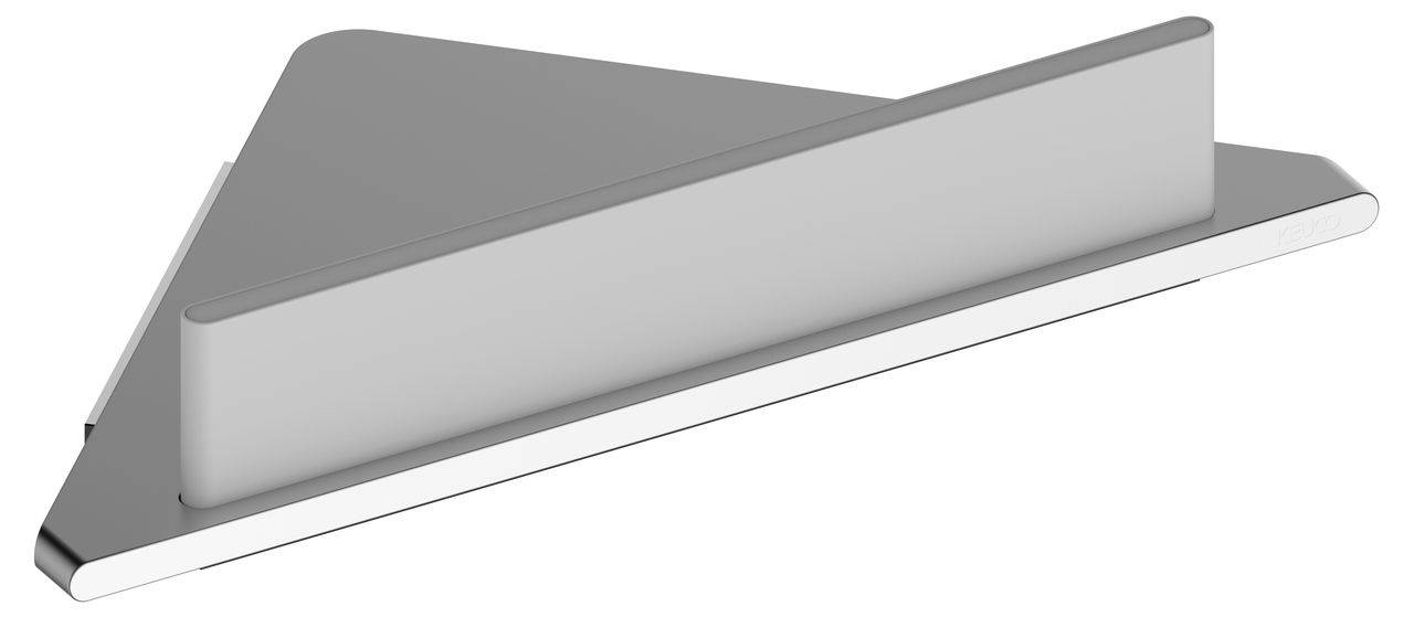 Edition 400 Eckduschablage mit integriertem Glasabzieher