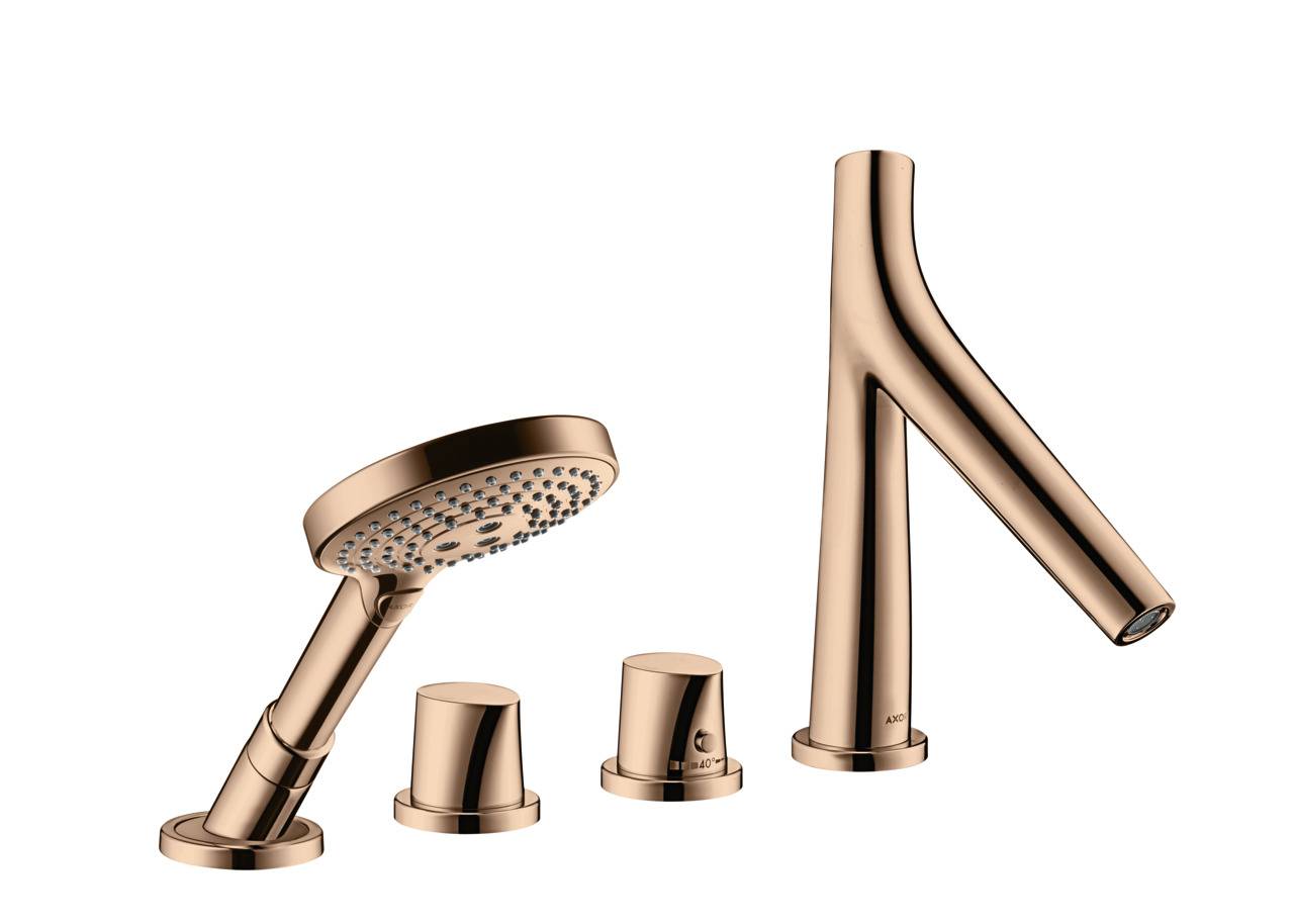 Axor Starck Organic 4-Loch Wannenrandarmatur
