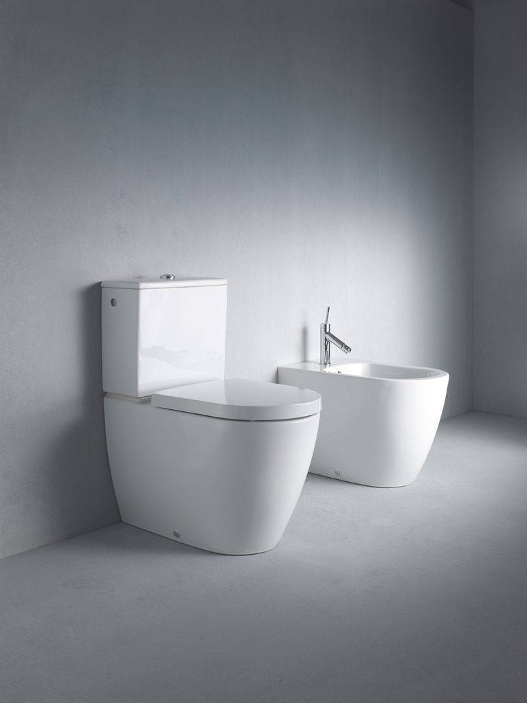 ME by Starck Stand-WC für Kombi 650 mm Tiefspüler, Abgang senkrecht, weiß