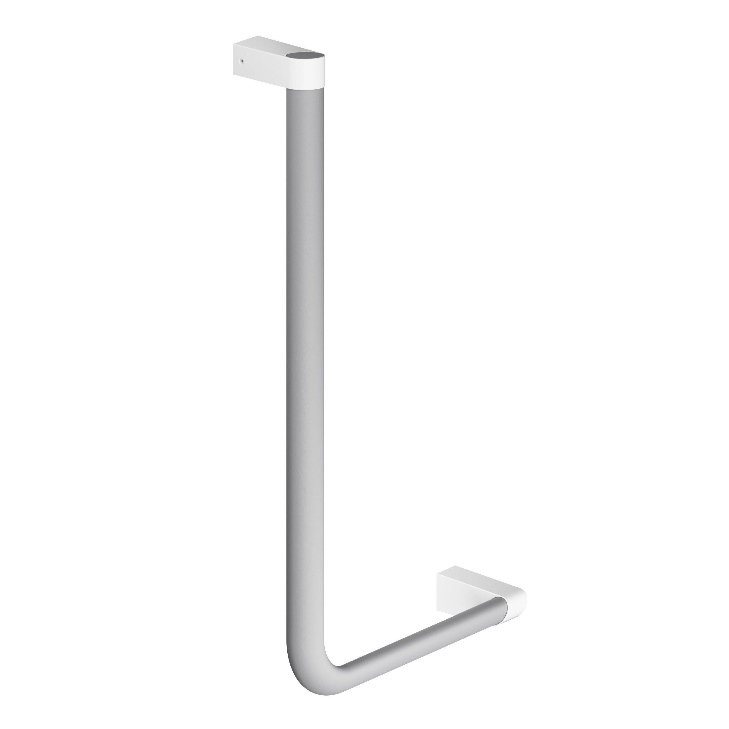 A100 Winkelgriff 90 Grad (300 x 600mm) mit zwei Stützen, links