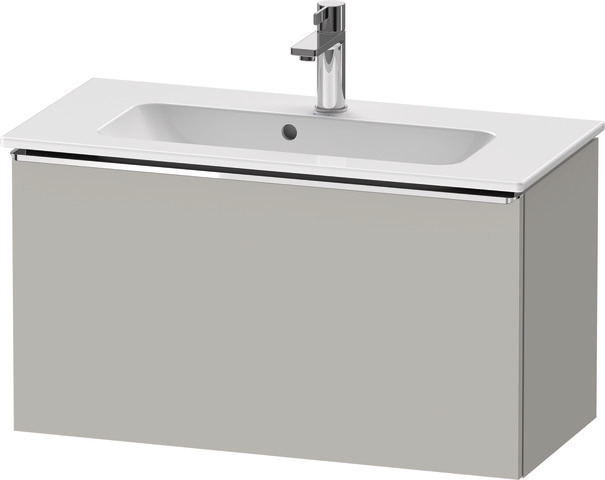 Duravit D-Neo Waschtischunterbau wandhängend mit Möbelgriff chrom