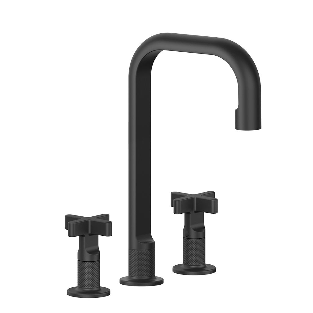 Gessi Inciso+ 3-Loch-Waschtischarmatur Ausladung 160mm, 212mm bis zum Auslauf