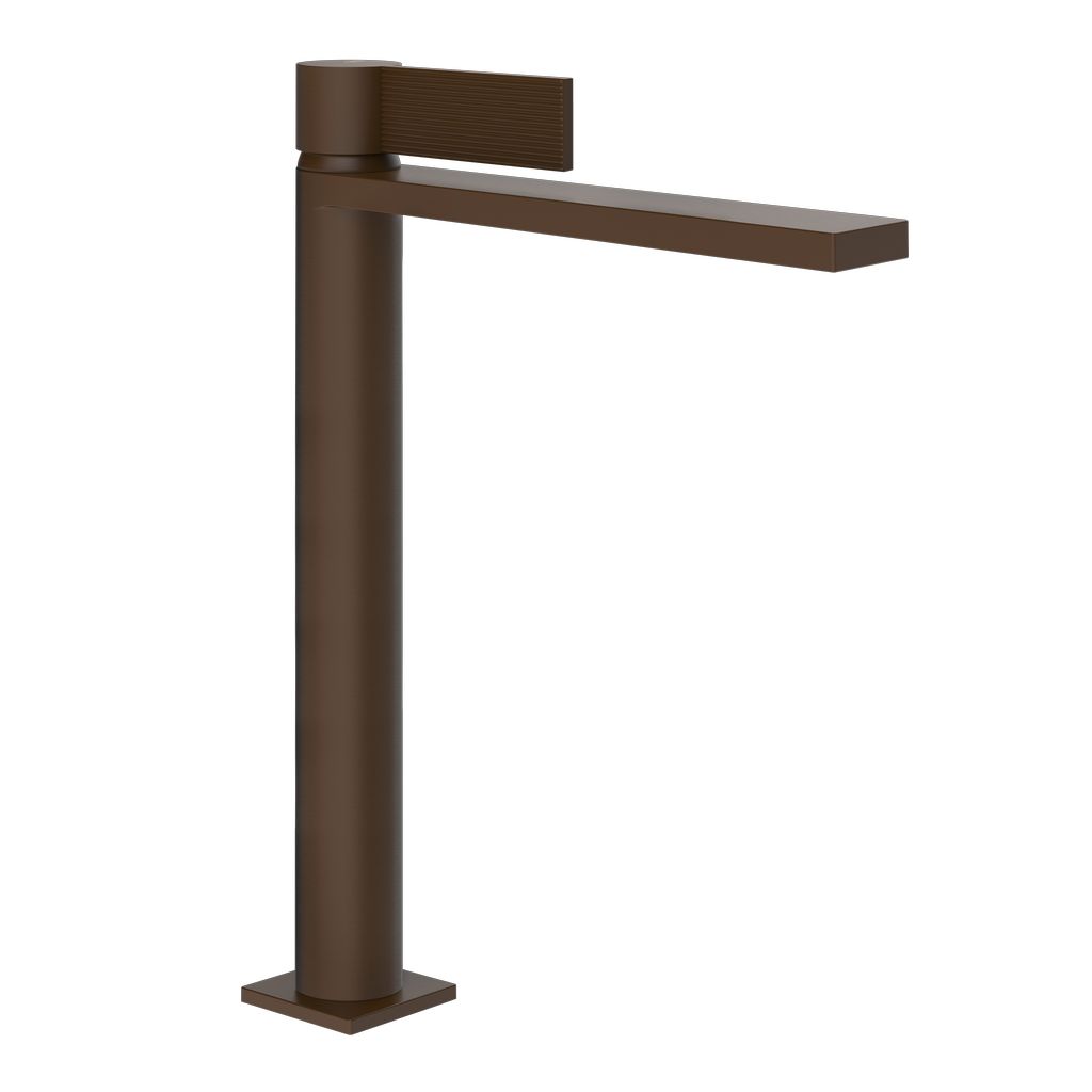 Gessi Inverso Rigato Waschtisch-Einhebelmischer dark bronze