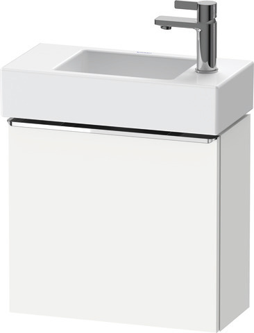 Duravit D-Neo Waschtischunterbau wandhängend mit Möbelgriff chrom