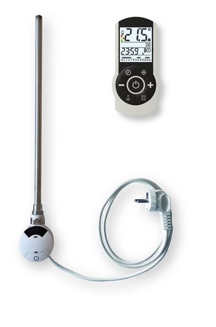 Elektroheizstab Serie F mit Mediumtemperaturregler und IR Fernbedienung
