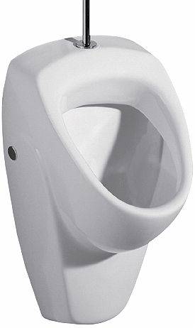 Renova urinal, inlet from above, outlet to the rear or downwards