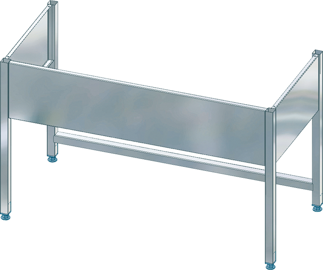 Base frame for screwing