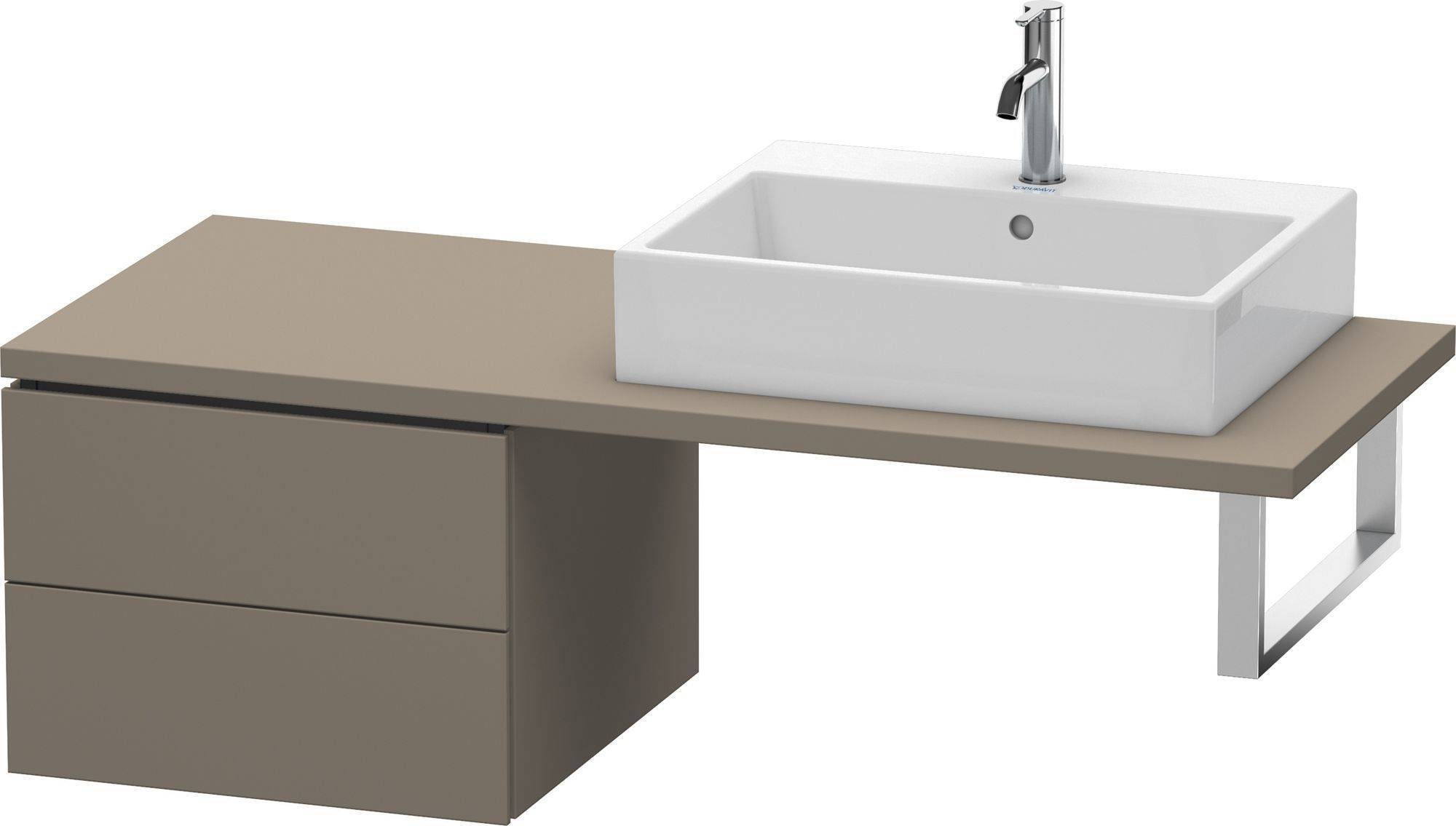 Duravit L-cube Unterbau für Konsole LC 5837, 2 Schubkästen, 520 x 547mm