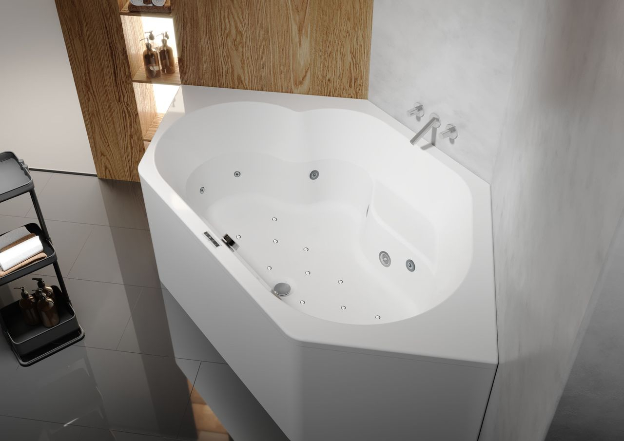 Winnipeg Easypool 3.1 Whirlwanne 145 x 145cm, Touchbedienung