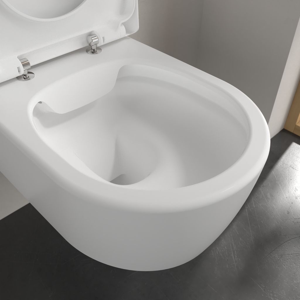 5656HRRW_20 Avento Combi-Pack wall-hung WC without flush rim, seat with QuickRelease and SoftClose