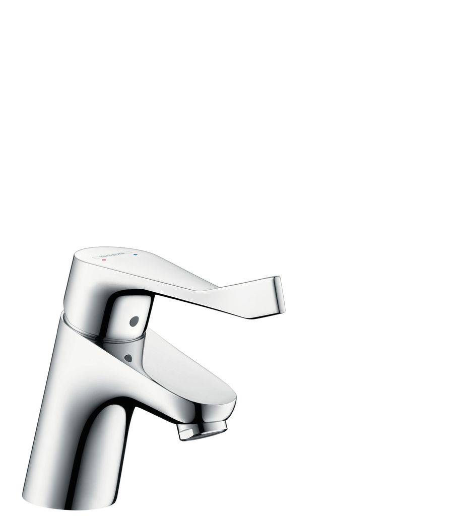 Hansgrohe Einhebel-Waschtischmischer 70 Focus mit Zugstangen-Ablaufgarnitur