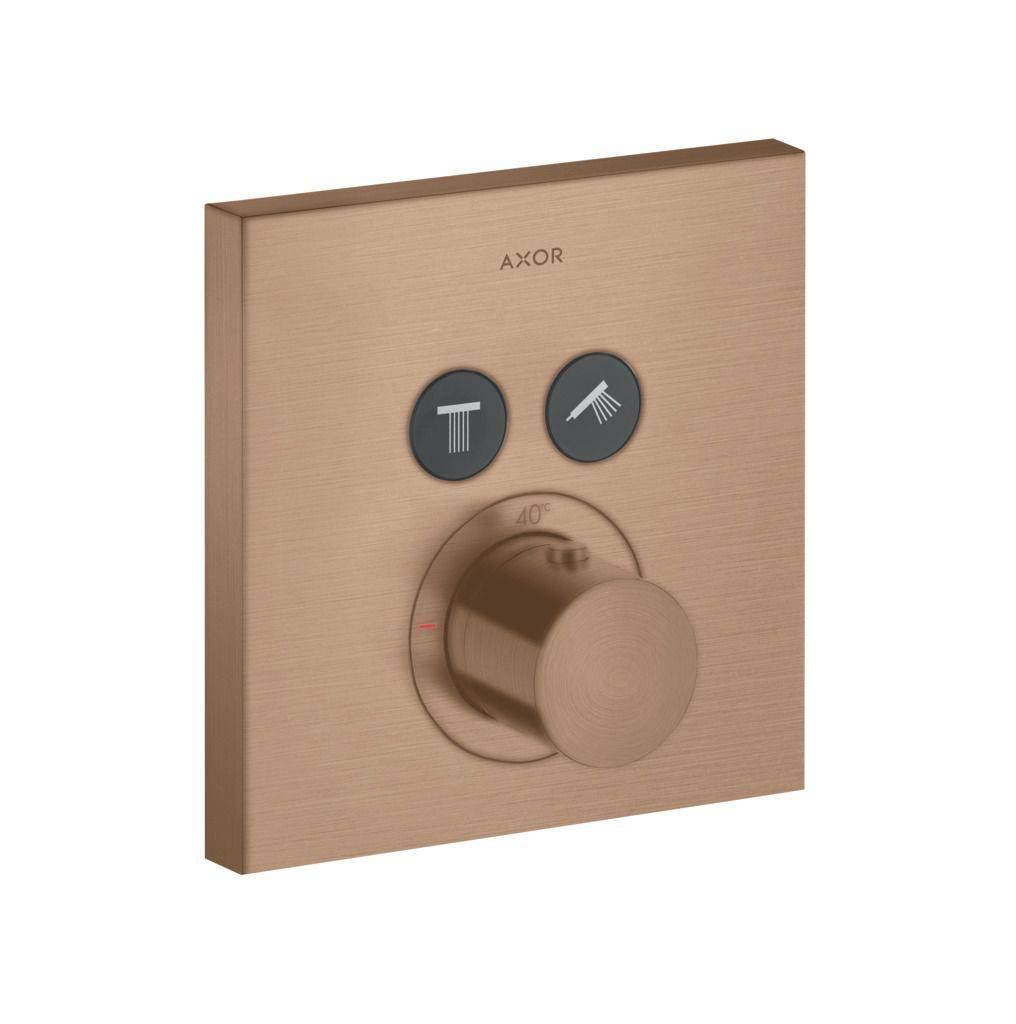 ShowerSelect Square Thermostat Unterputz für 2 Verbraucher