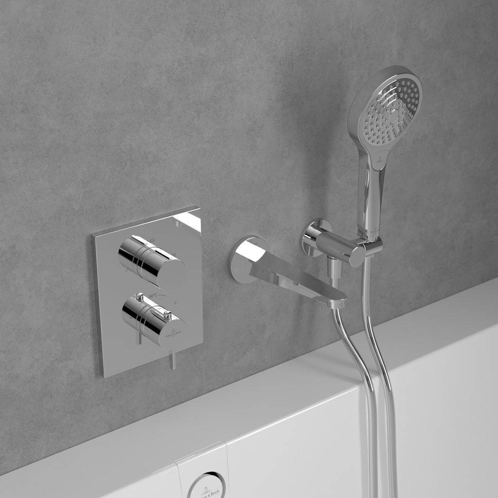 Conum Unterputz Thermostat mit Zweiwege-Mengenregulierung