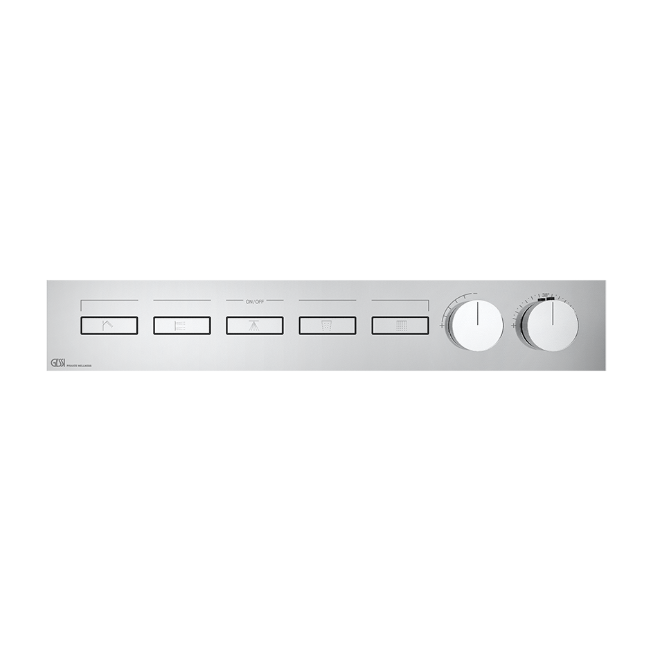 Gessi Hi-Fi Unterputz-Thermostat für 5 Verbraucher, 3/4