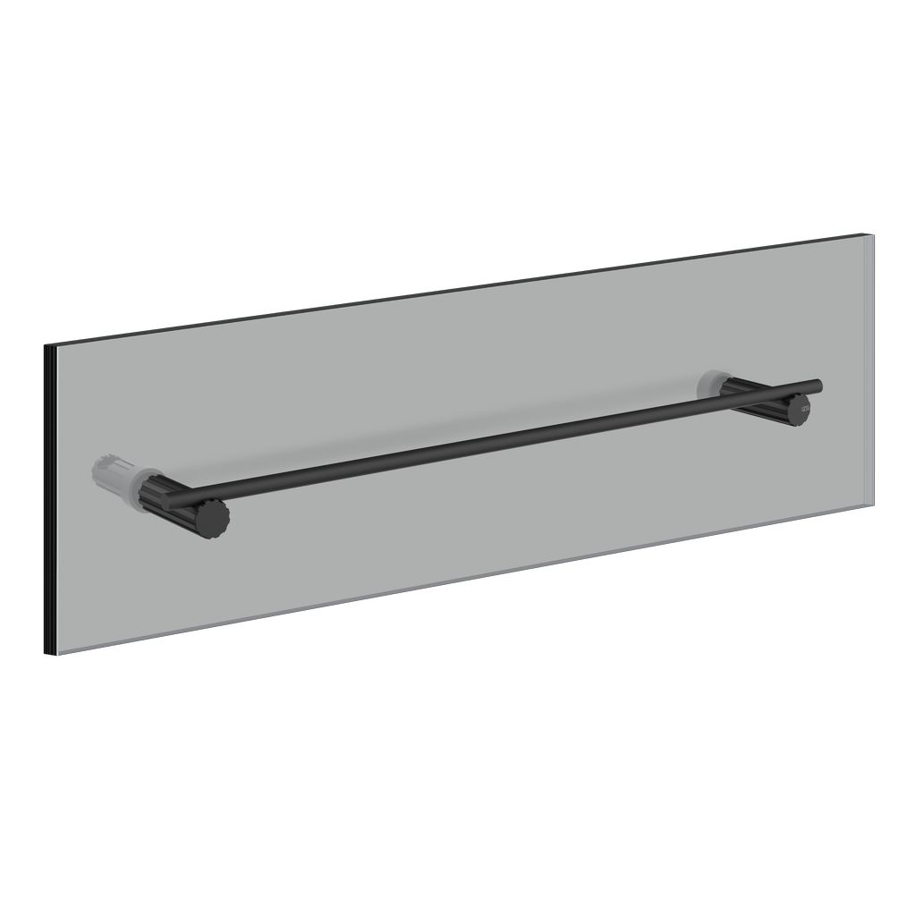 Gessi Incastri Badetuchhalter für Glaswand, 45cm, schwarz matt