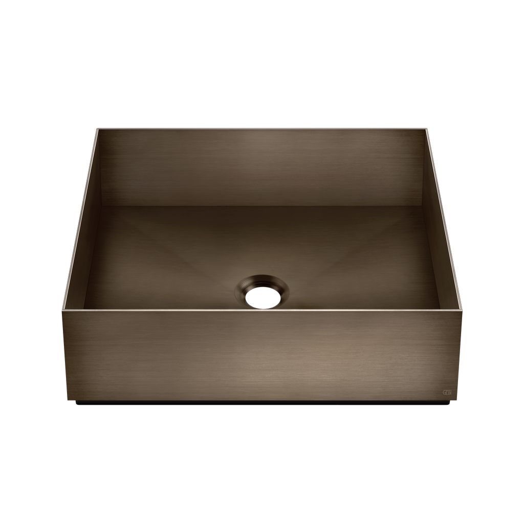 Gessi Total Look Aufsatzbecken Edelstahl 400 x 400mm
