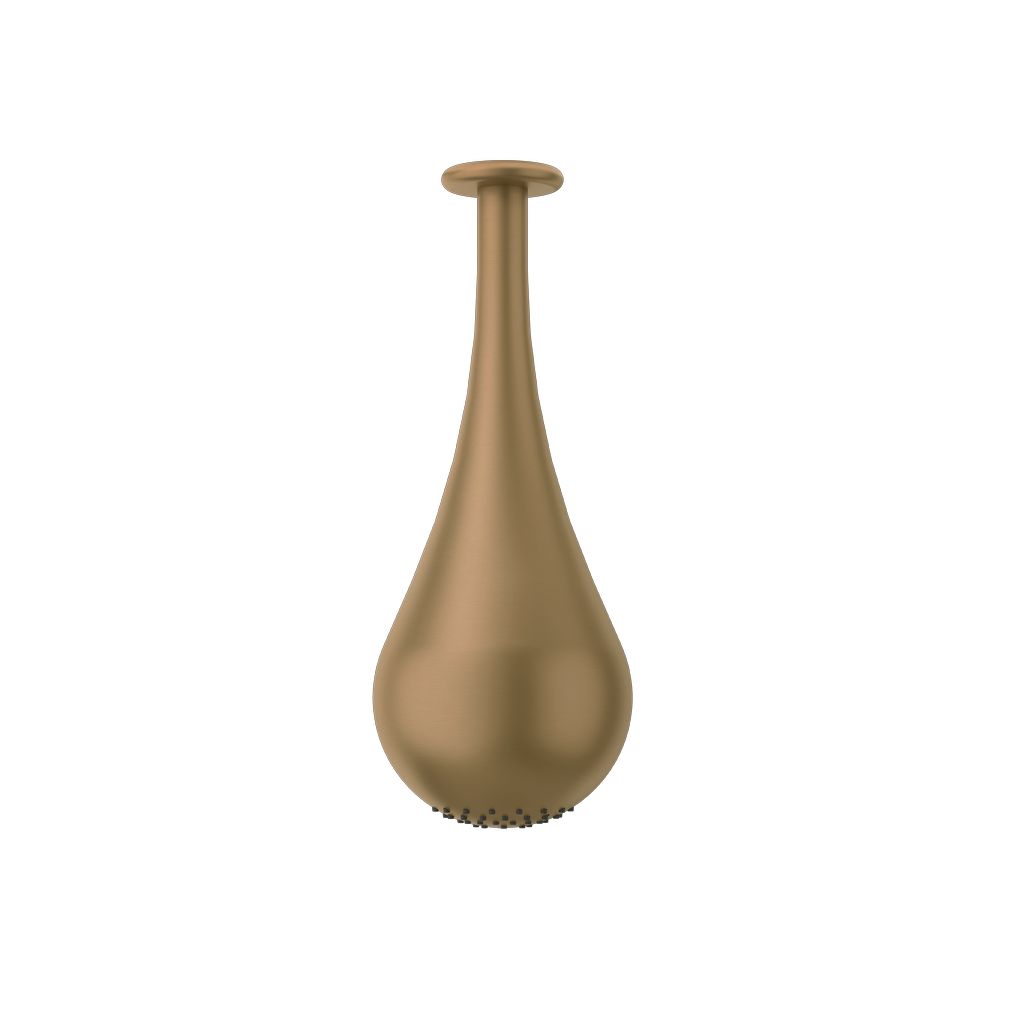 Gessi Goccia Kopfbrause 387mm, Deep bronze gebürstet PVD