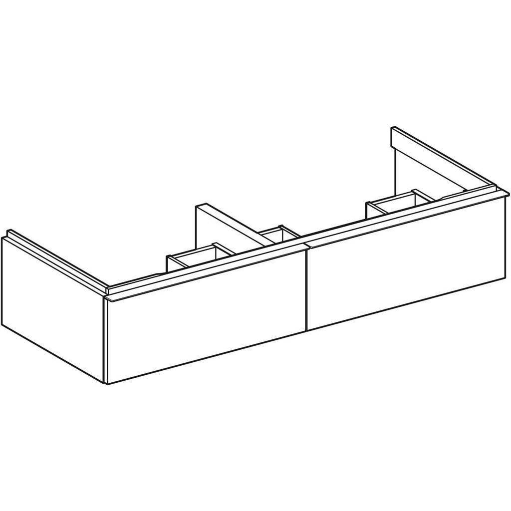 502314JH1_01 iCon Unterschrank für Doppel-Waschtisch, mit einer Schublade, 120cm