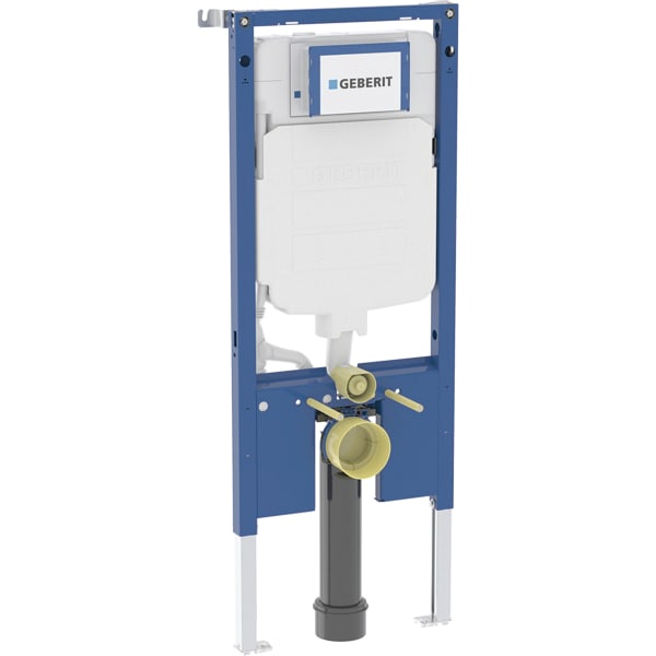 Geberit Duofix Element für WWC, 114 cm mit Sigma Unterputzspülkasten 8 cm