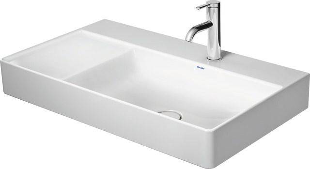 Duravit DuraSquare Möbelwaschtisch asymmetrisch, 800 x 470mm, ohne Hahnloch