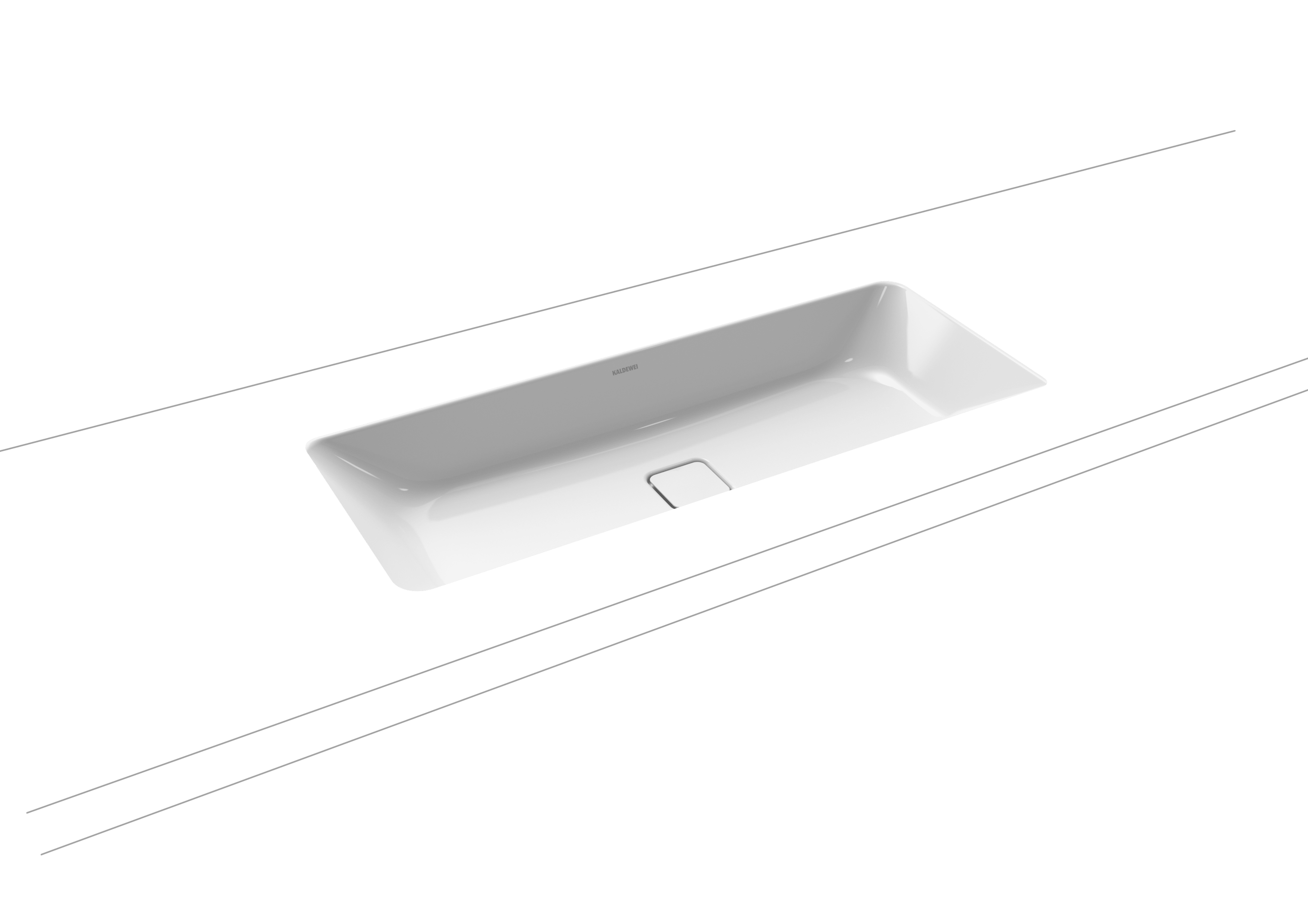 Cono Unterbauwaschtisch 869 x 382mm , ohne Hahnloch