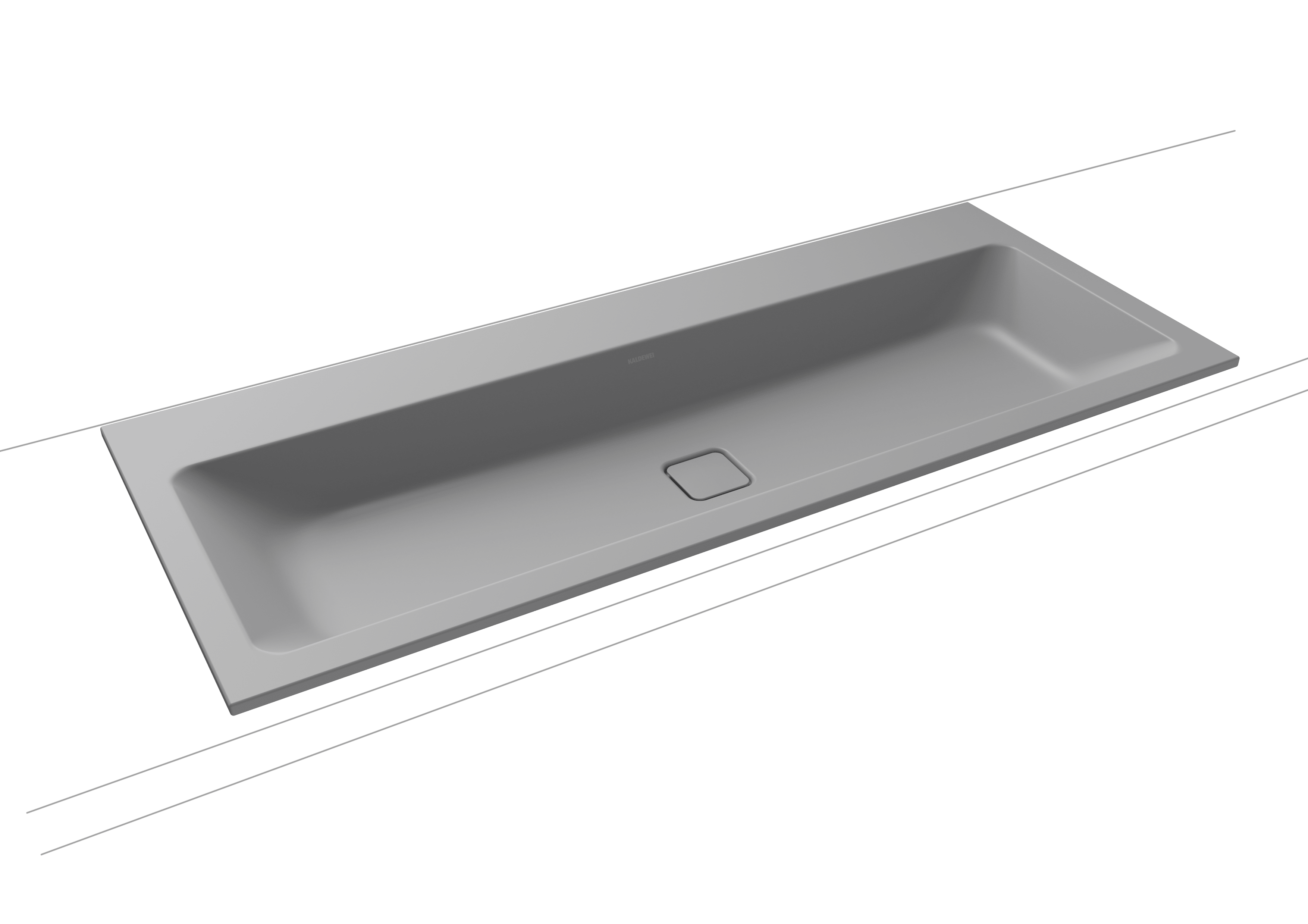 Kaldewei Cono Einbauwaschtisch 1200 x 500 x 14mm, ohne Hahnloch