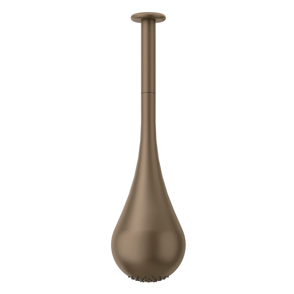 Gessi Goccia Kopfbrause 598mm, Coffee bronze gebürstet PVD