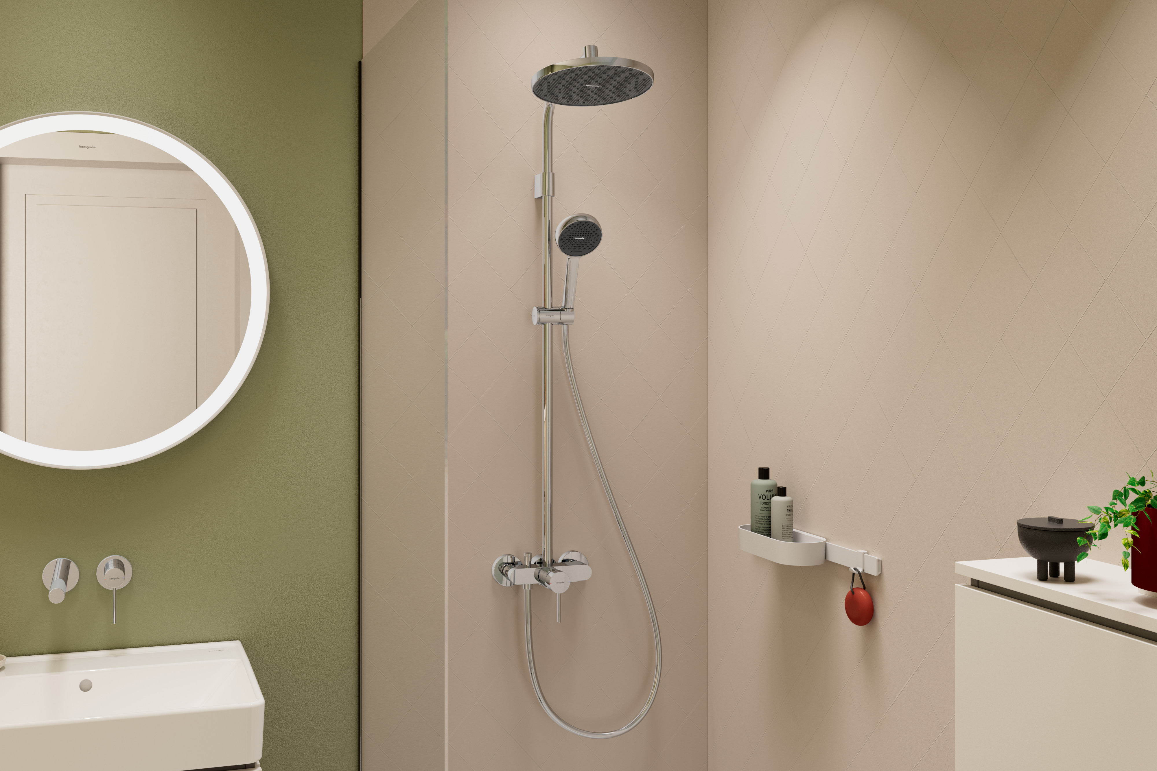 Activera S Duschsystem 240 1 Strahlart wassersparend  mit Einhebelmischer Varia